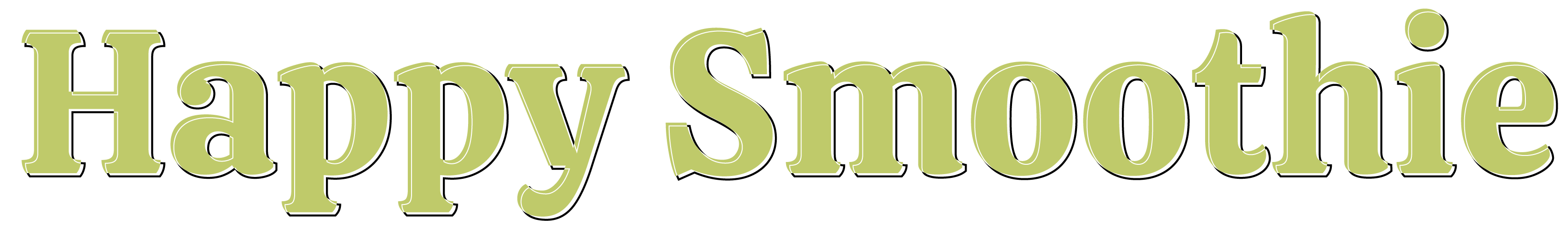 logo happy smoothie groen